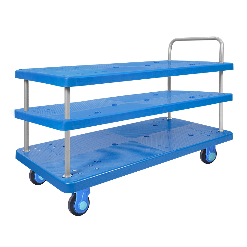 Triple-Layer Plastic Hand Trolley